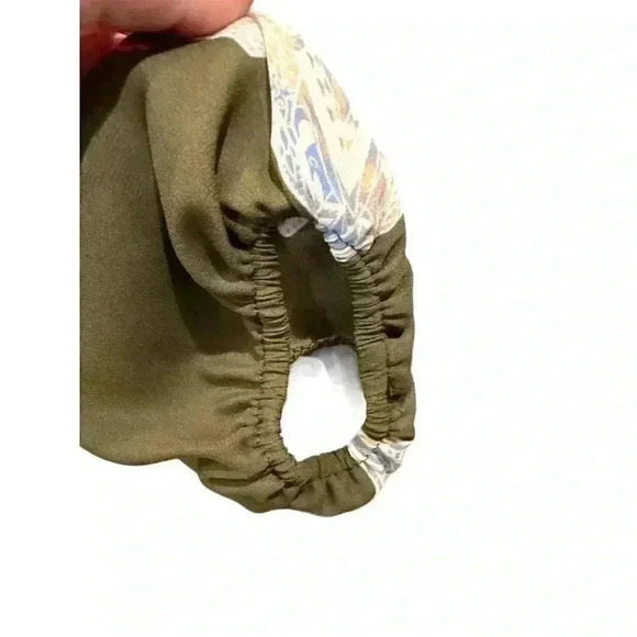 - Altar'd State Women's Longhorn Skull Boho Green Shift Dress, Size S, Pre… - Picture 3 of 6